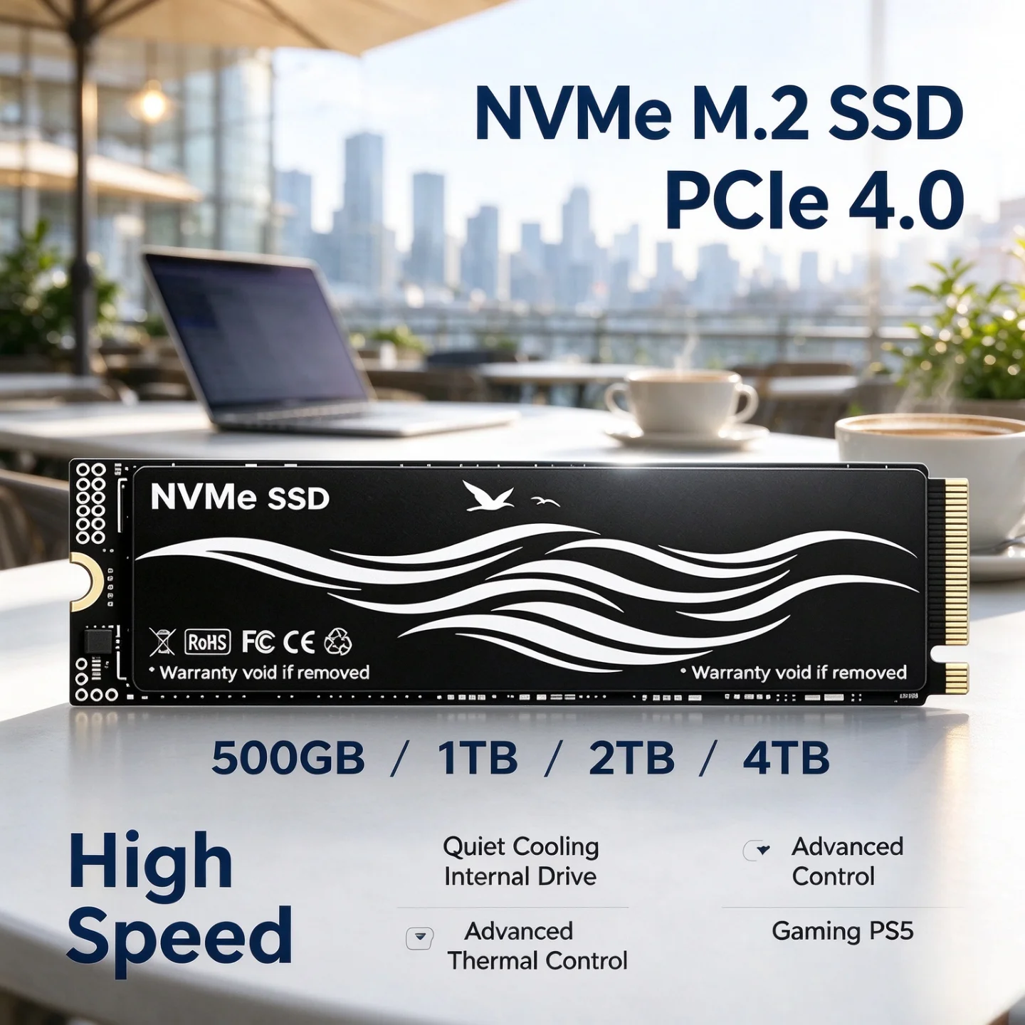 M.2 Nvme 4Tb Pcie 4.0 Ssd - Internal Drive NVMe M.2 SSD PCIe