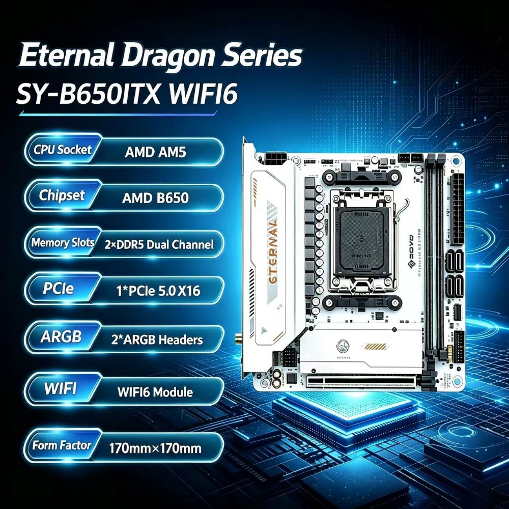 B650 Itx Motherboard Wifi - SY- B650ITX WIFI6 AMD Mini Motherboard