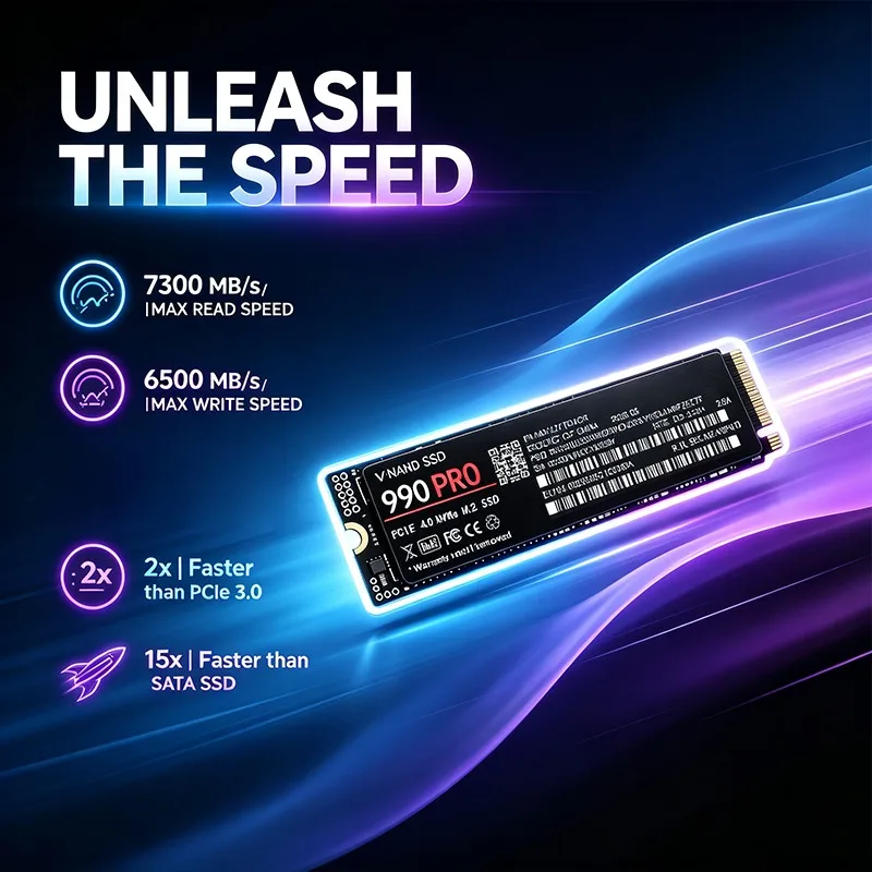 Original 990 PRO SSD 500GB-4TB - M.2 Nvme 4Tb Pcie 4.0 Ssd 评论和价格