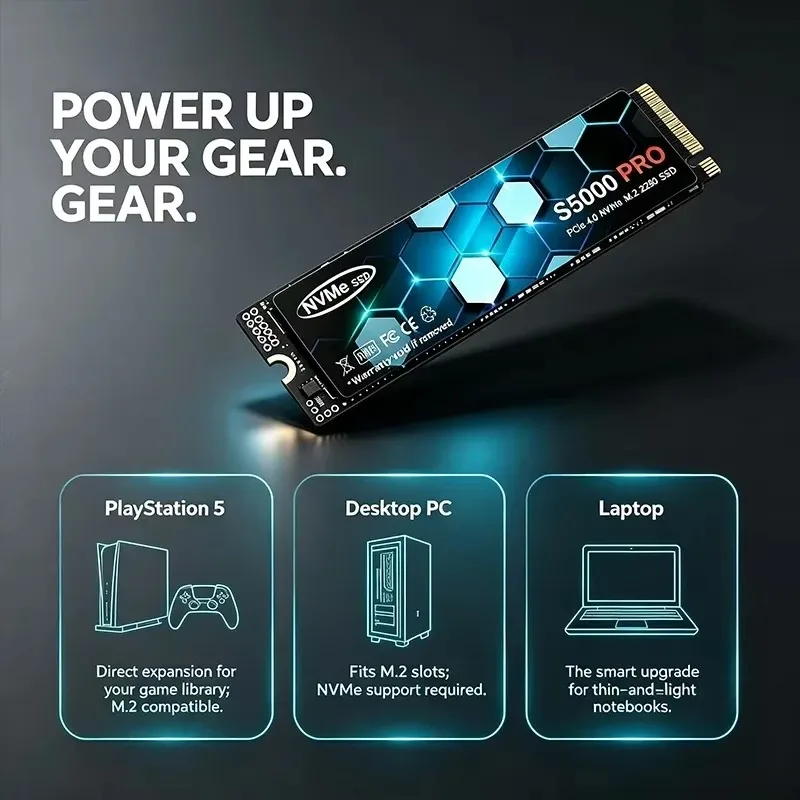 New S5000 PRO M.2 SSD Hard Dis - M.2 Nvme 4Tb Pcie 4.0 Ssd 评论和价格