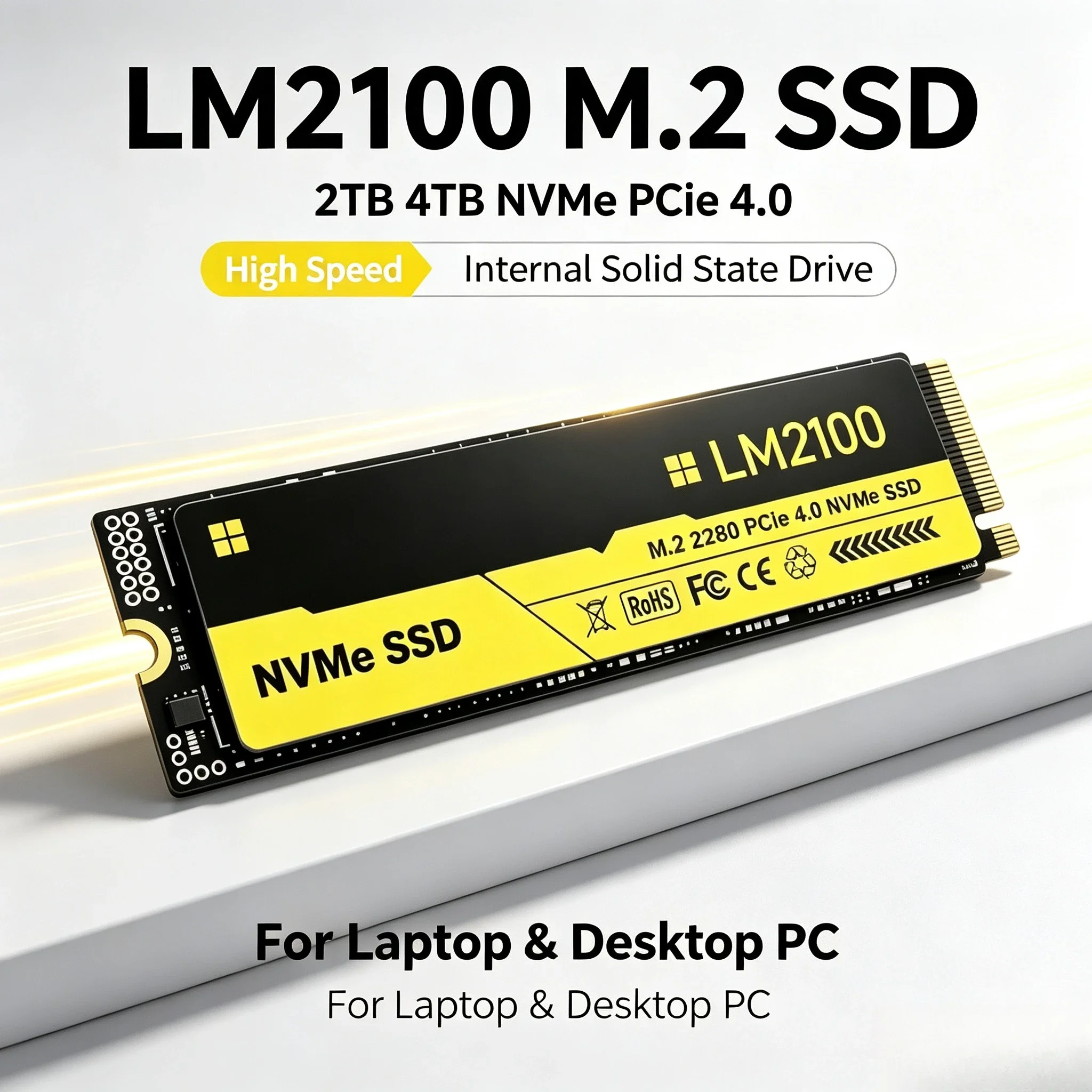 New LM2100 M.2 SSD Hard Disk 2 - M.2 Nvme 4Tb Pcie 4.0 Ssd 评论和价格