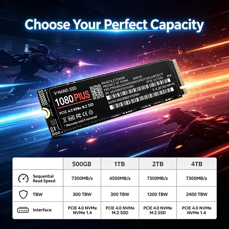 1080 Plus M.2 NVMe PCIe 4.0 SS - M.2 Nvme 4Tb Pcie 4.0 Ssd 评论和价格