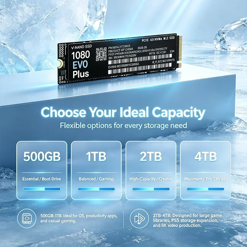High Speed Original NEW 1080 E - M.2 Nvme 4Tb Pcie 4.0 Ssd 评论和价格