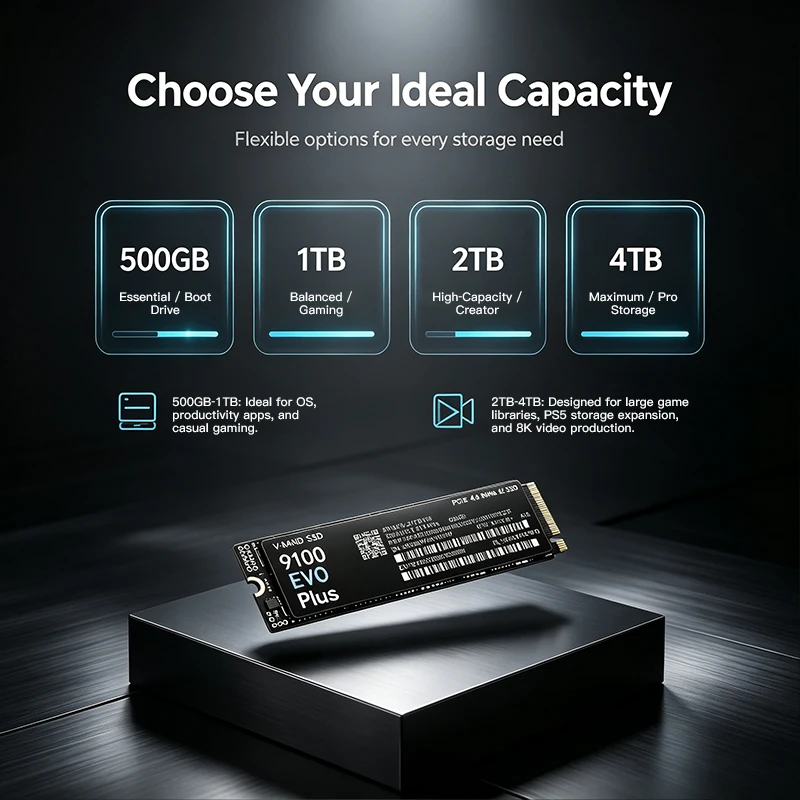 9100 EVO PLUS M.2 NVMe SSD – L - M.2 Nvme 4Tb Pcie 4.0 Ssd 评论和价格