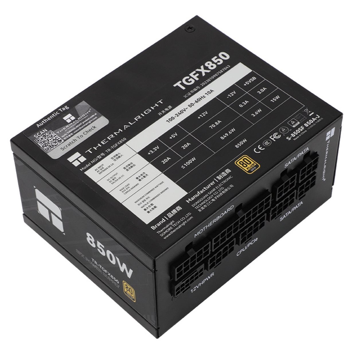 [AC18 Digital]/ TR-TGFX850 Com - Sfx Power Supply 850W Gold 评论和价格