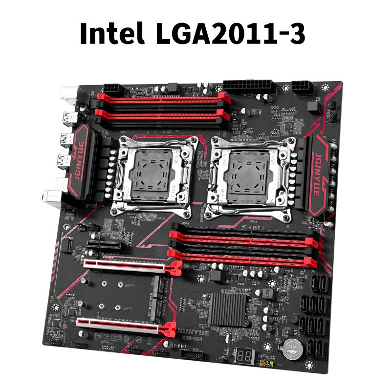JGINYUE X99‑9D4 Dual LGA2011‑3 - X99 Dual Cpu Motherboard Combo 评论和价格