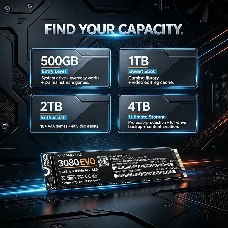 3080 EVO 1TB 2TB 4TB M.2 NVMe  - M.2 Nvme 4Tb Pcie 4.0 Ssd 评论和价格