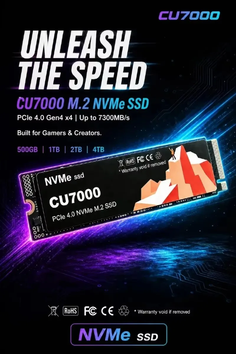 CU7000 SSD M.2 NVMe Internal S - M.2 Nvme 4Tb Pcie 4.0 Ssd 评论和价格