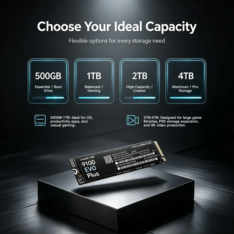 9100 EVO PLUS M.2 NVMe SSD Loa - M.2 Nvme 4Tb Pcie 4.0 Ssd 评论和价格