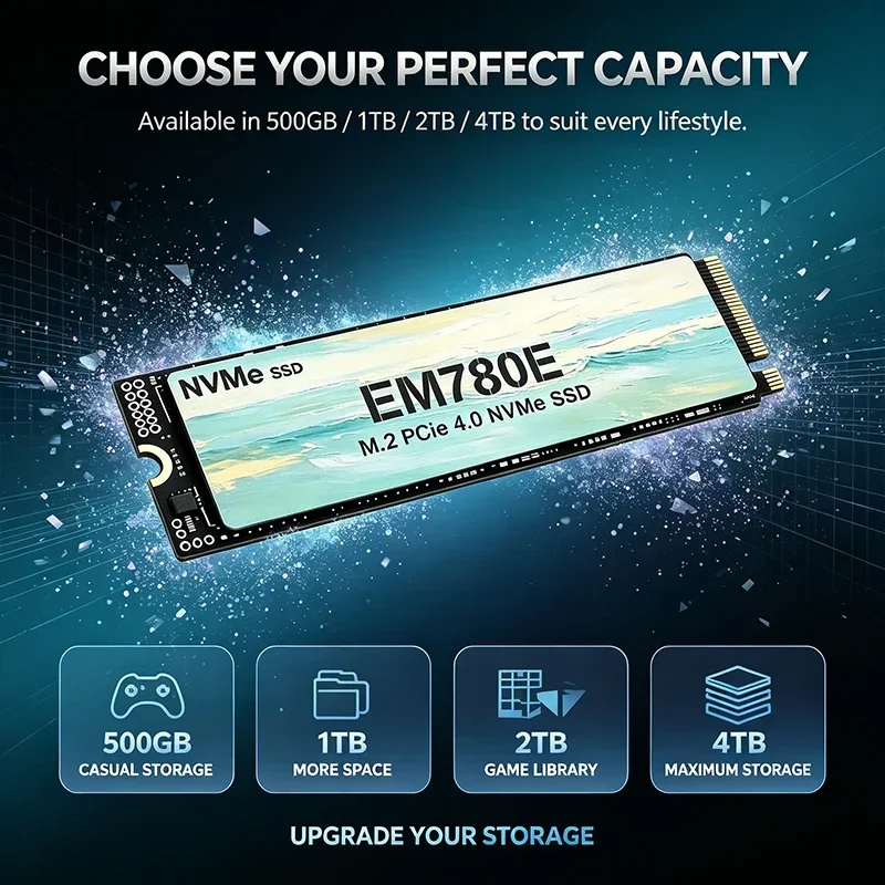 EM780E M.2 NVMe PCIe 4.0 Inter - M.2 Nvme 4Tb Pcie 4.0 Ssd 评论和价格
